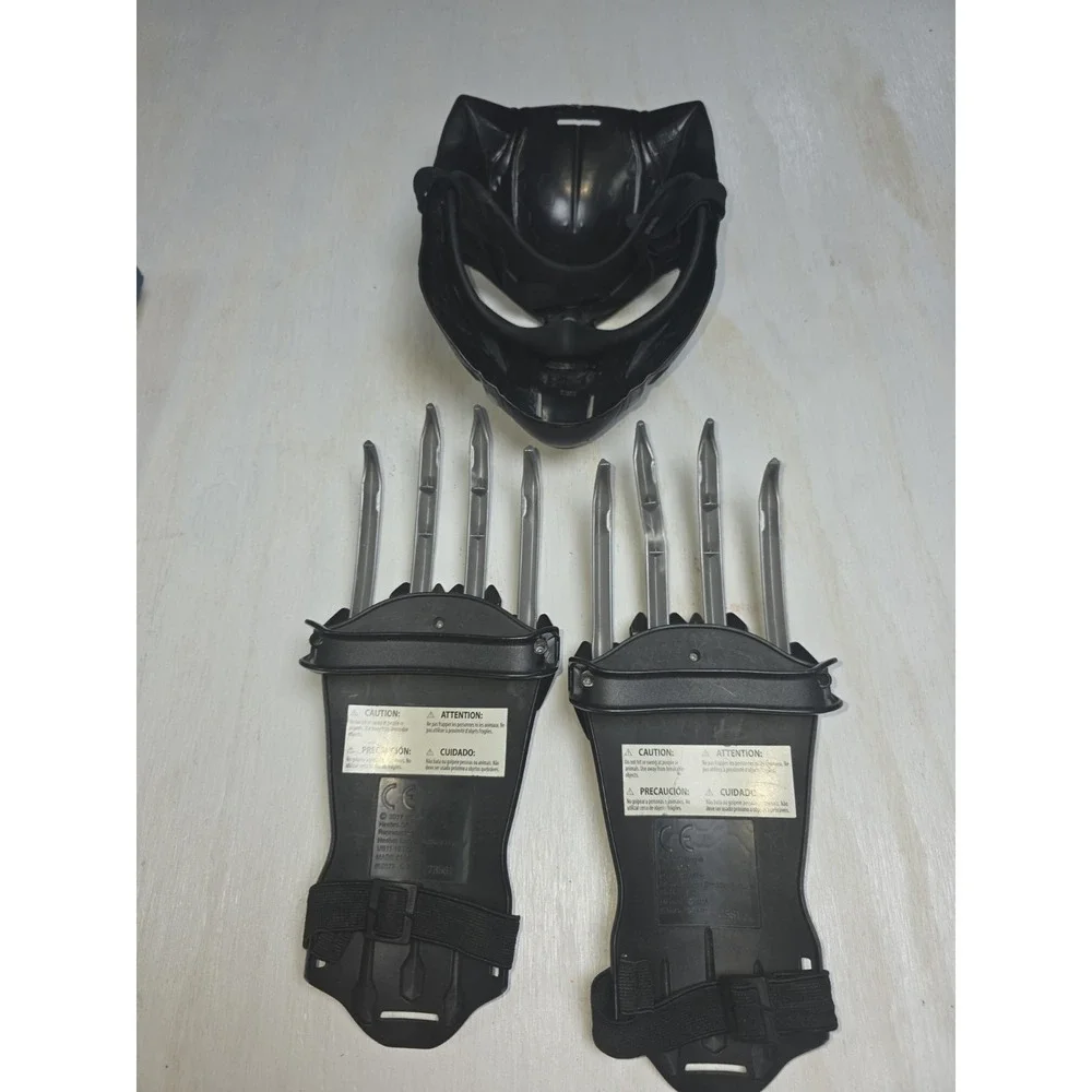 Marvel Black Panther Basic face Mask and Two Slash Claw hand props- 2015
